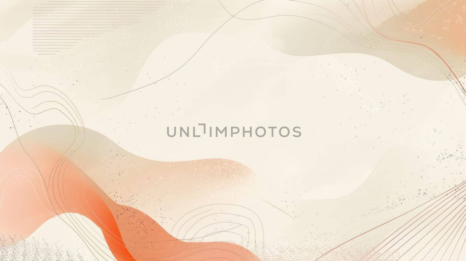 A minimal background with a gradient of orange and pink and some abstract lines. AIG51A.