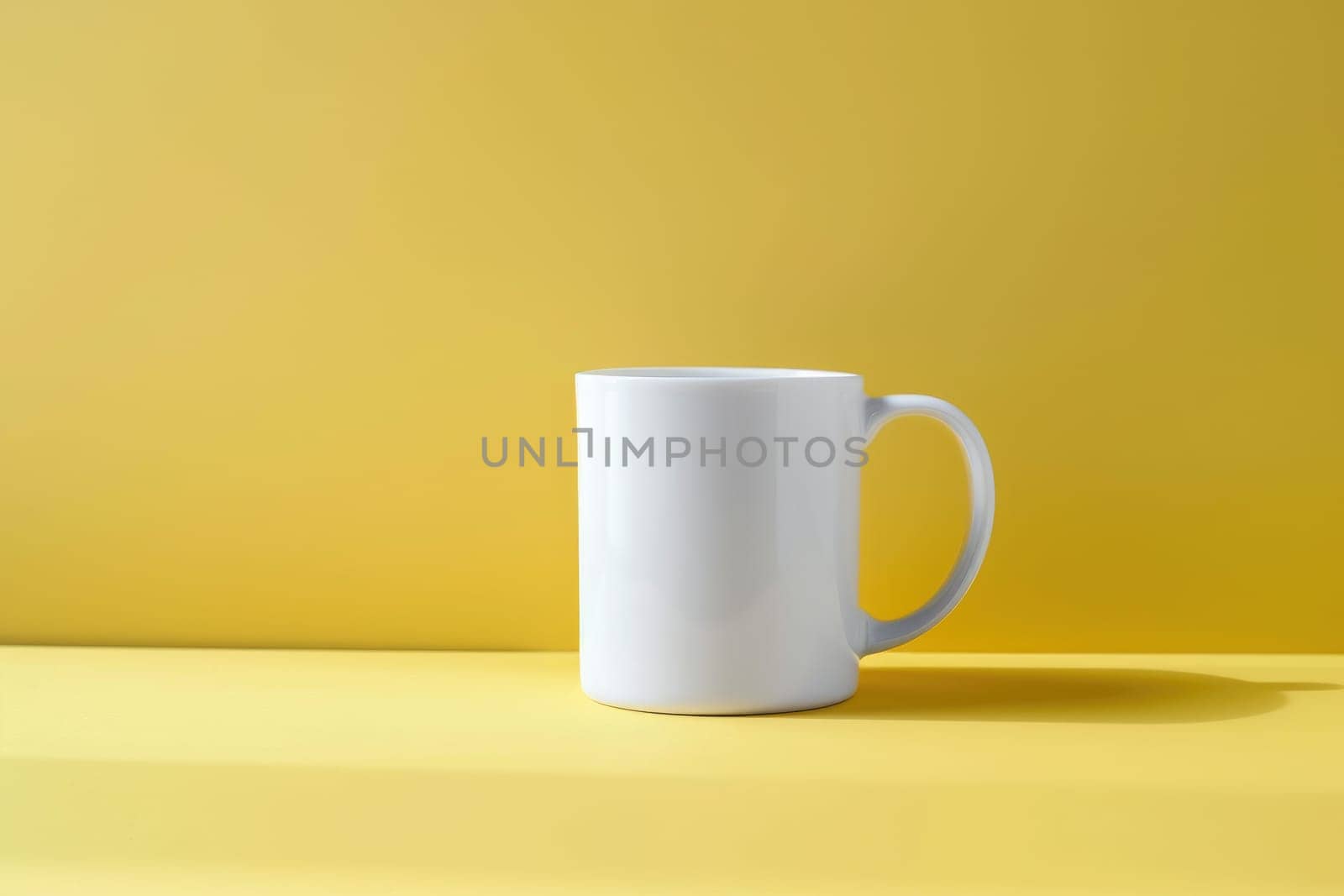 A white mug mock up blank template for your design advertising logo, White mug mock up in minimalist style by nijieimu