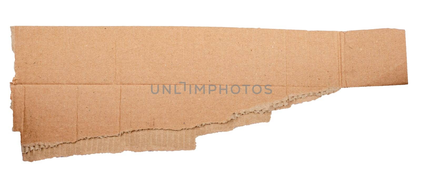 Ripped Kraft Paper Wallpaper, Brown Wrapping Vintage Paper, Isolated on white by EdVal