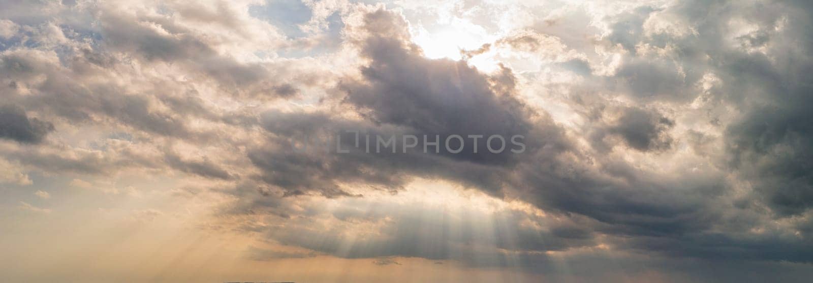 Stunning clouds and sun rays in the sky by EdVal