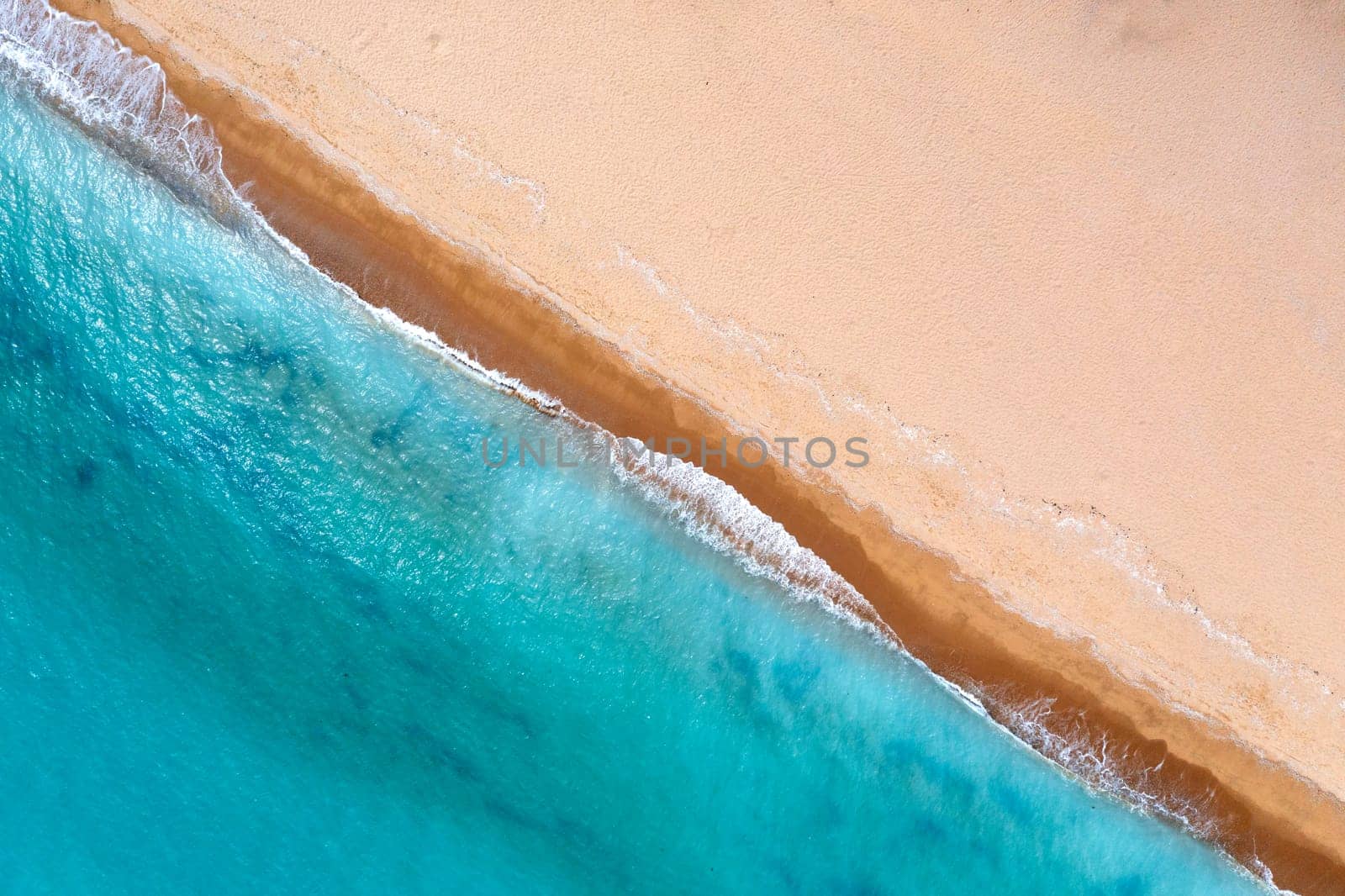 Aerial photo of a beautiful sea landscape with turquoise water, for your advertising text message or promotional content. website background. by EdVal