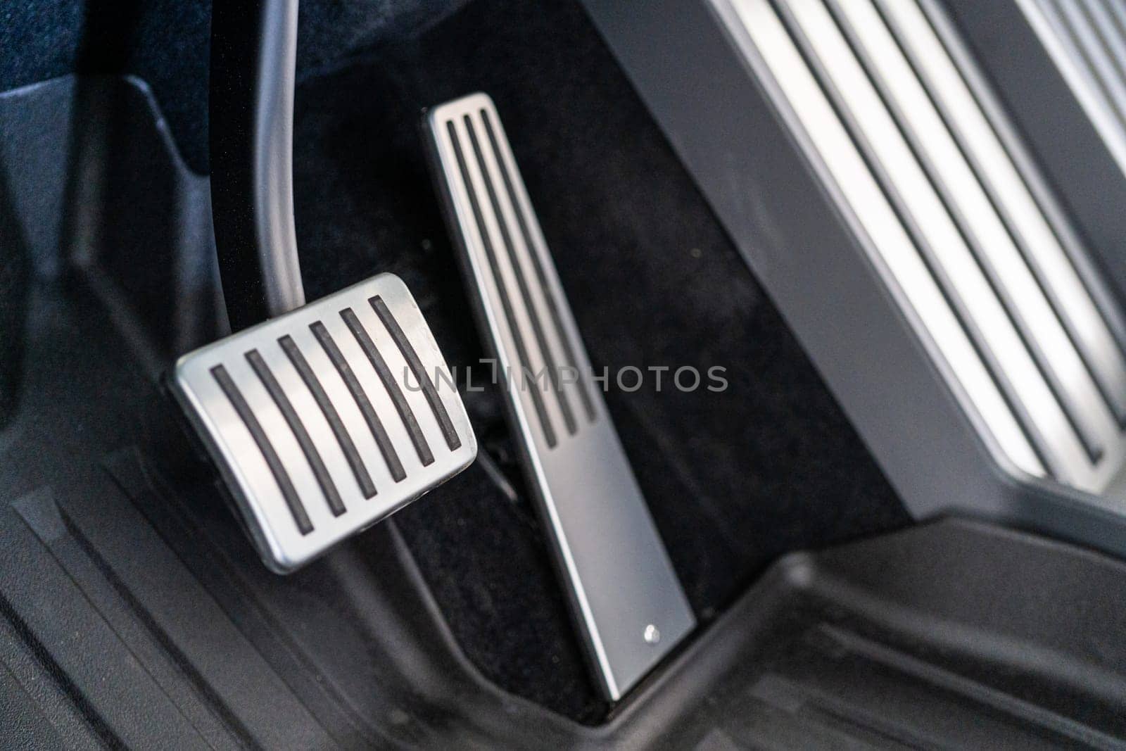 Close-up View of Pedals and Floor in Tesla Cybertruck by arinahabich