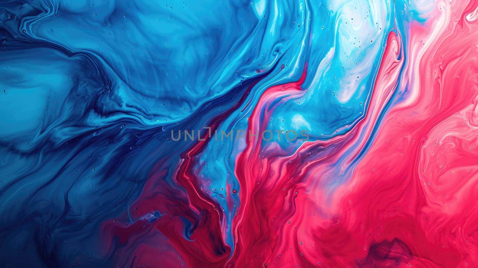 The abstract picture of the two colours between blue and red colour that has been mixing with each other in the form of the ink or liquid to become beautifully view of this abstract picture. AIGX01.