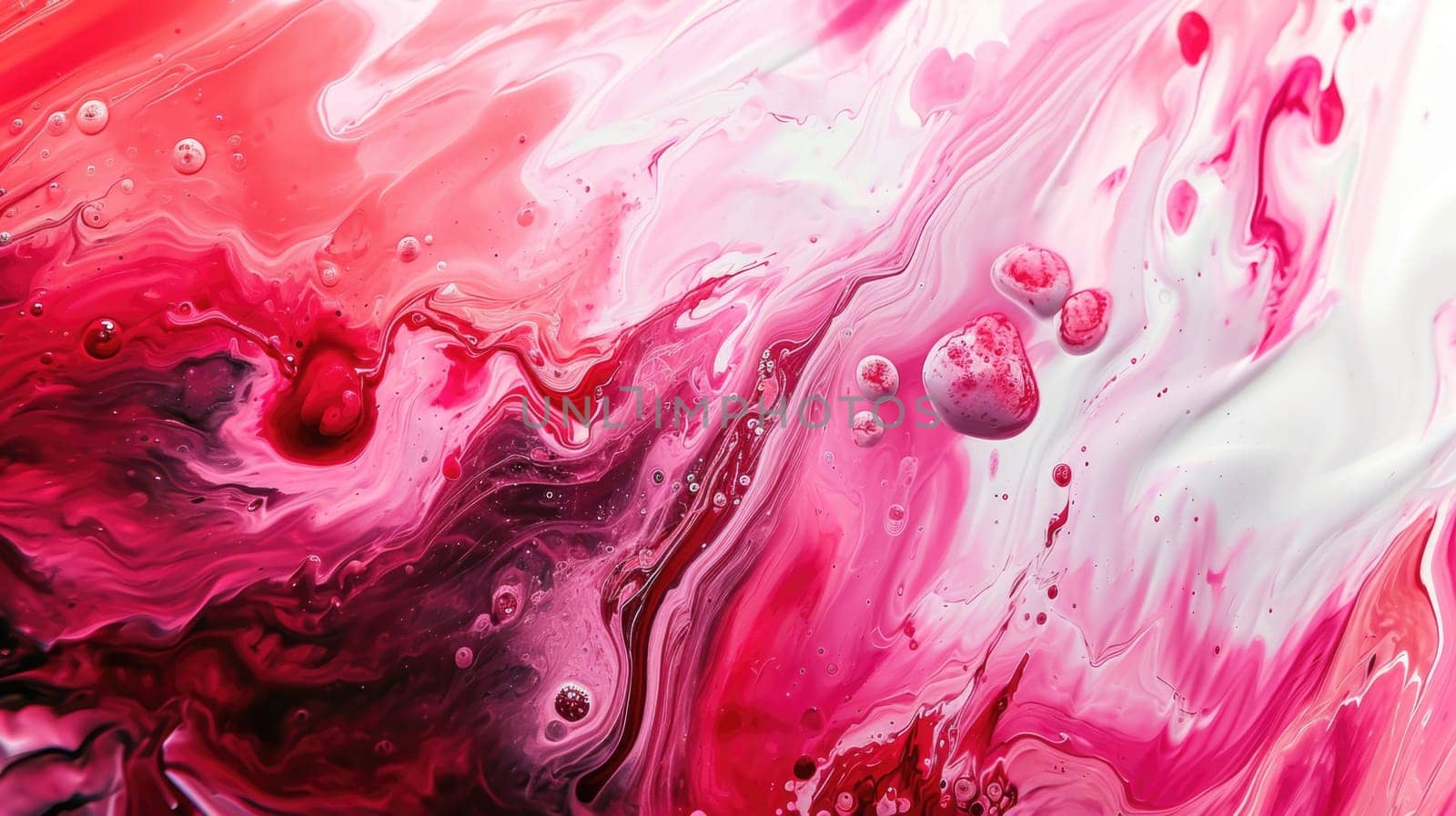 The abstract picture of the two colours between pink and white colour that has been mixing with each other in the form of the ink or liquid to become beautifully view of this abstract picture. AIGX01.