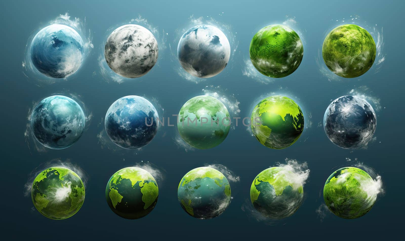Assorted Multicolored Balls of Various Shapes. Selective focus.