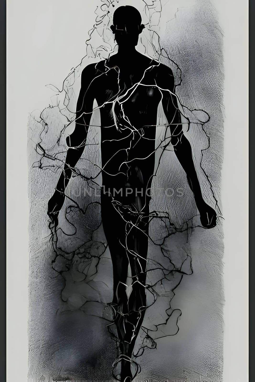 Vector illustration of a persons in black silhouette against a clean white background, capturing graceful forms.