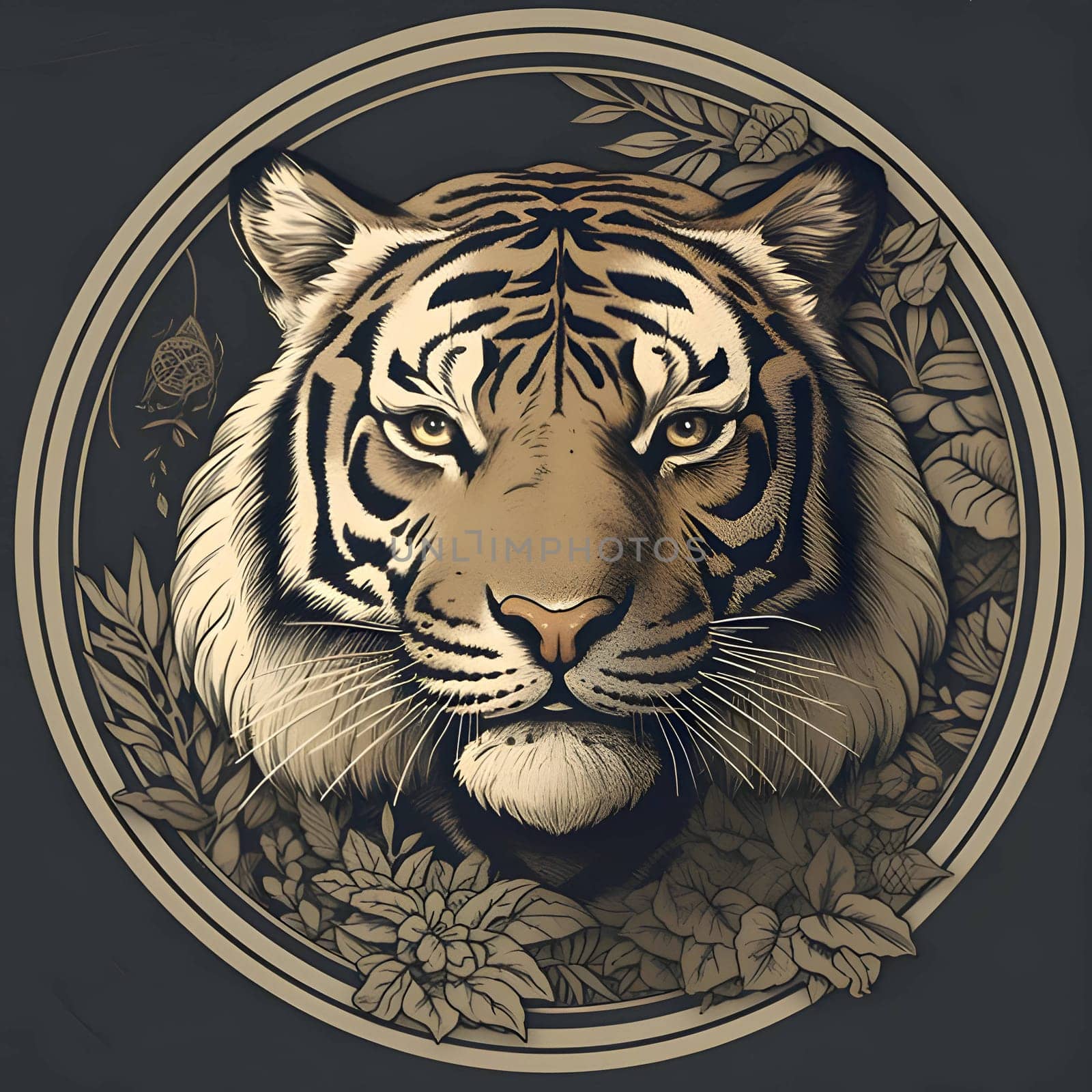 Logo: A stylized image of a tiger, capturing its fierce and powerful presence, with bold lines and dynamic shapes.