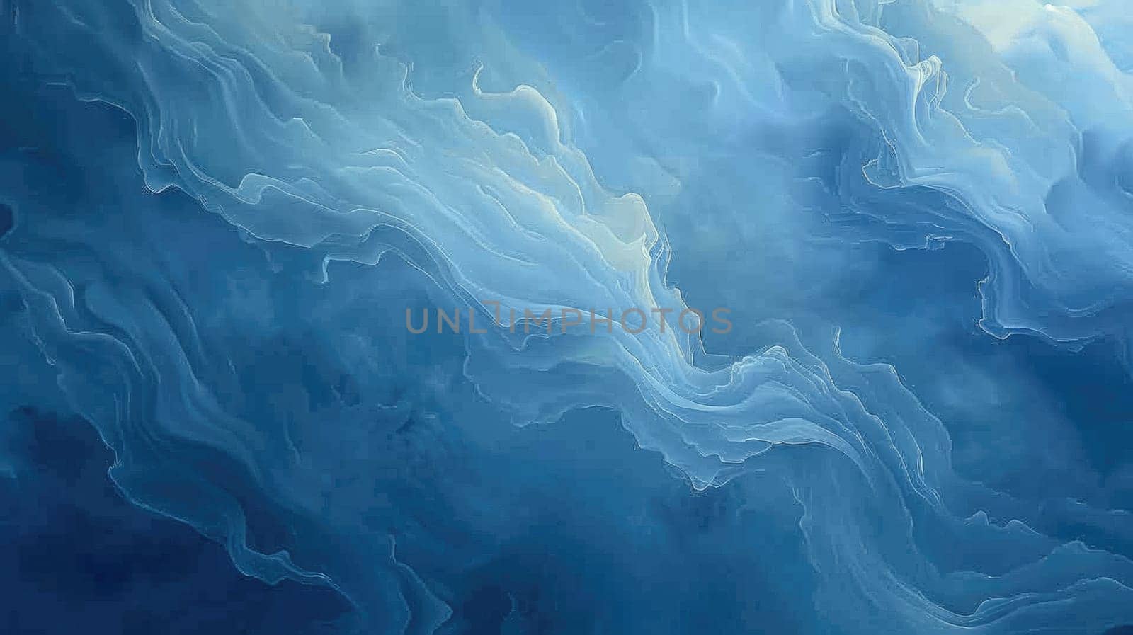 Blue and white abstract painting AIG51A.