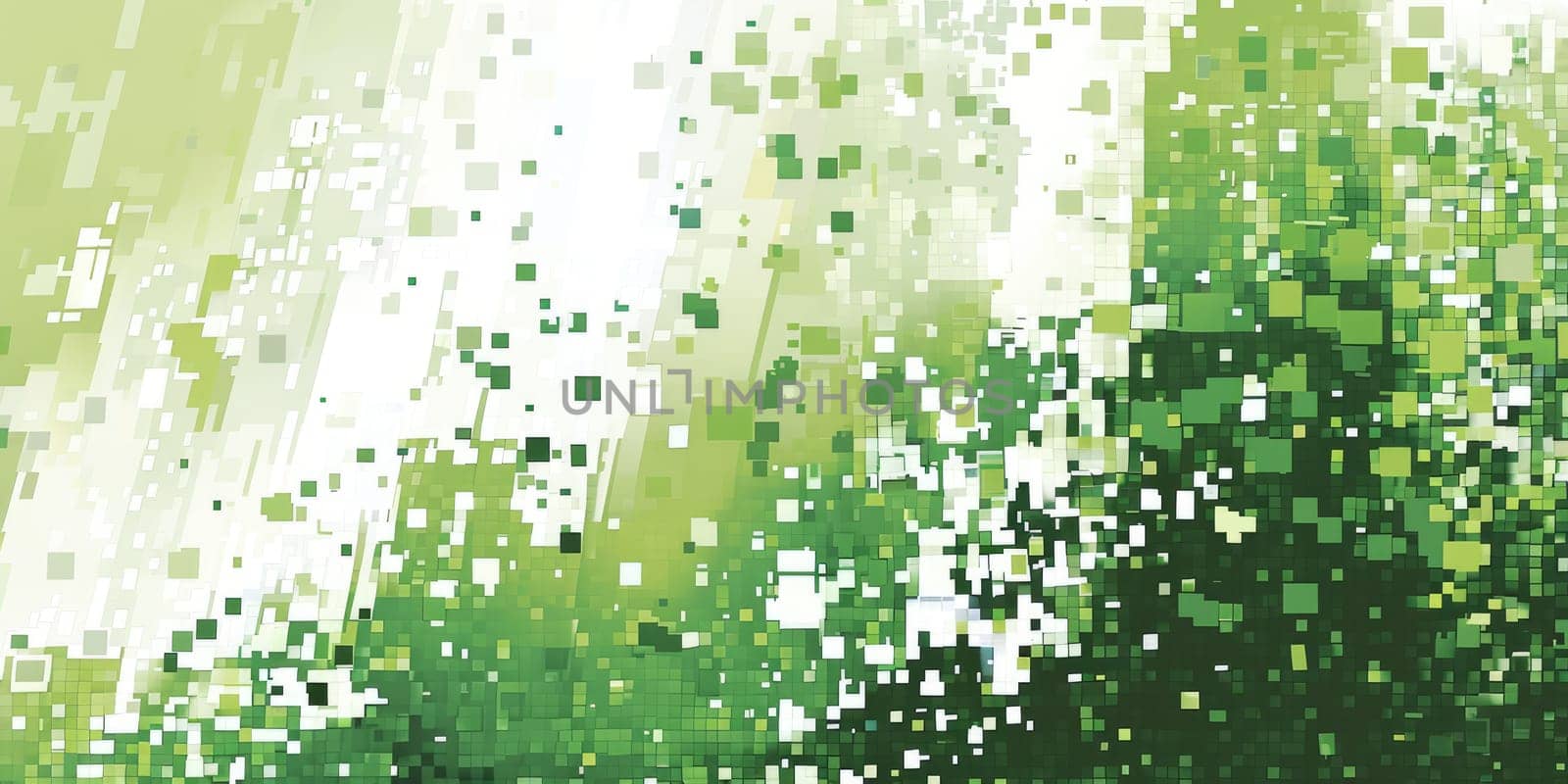 Green and white square pixel mosaic. AIG51A.