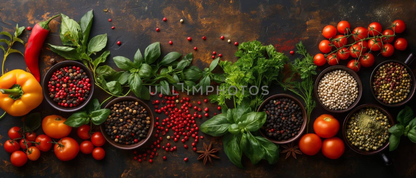 Assorted Vegetables on Wooden Table. by Fischeron