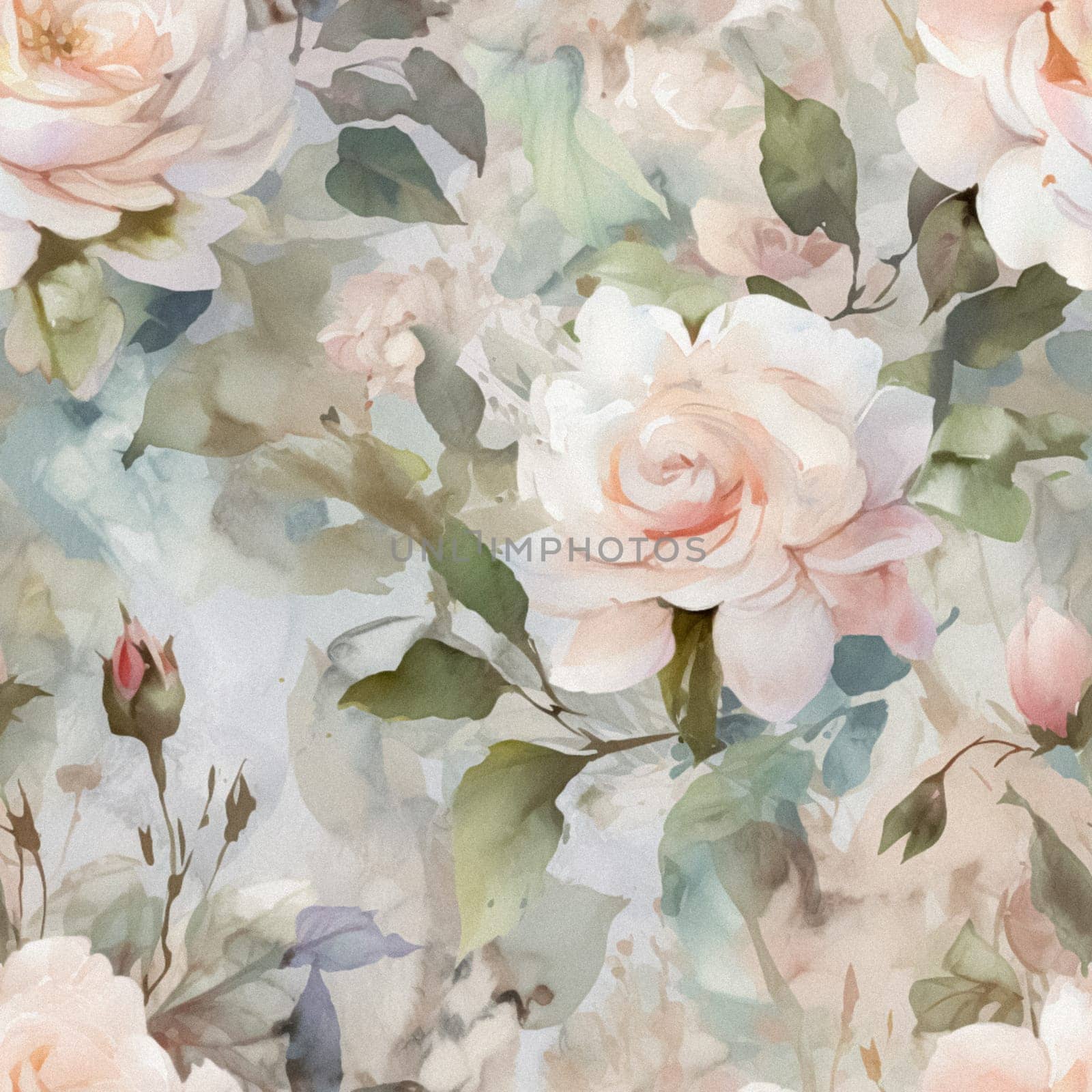 Floral fine art, romantic flowers in soft pastel colours, evoking a sense of tranquility and natural beauty, printable art by Anneleven