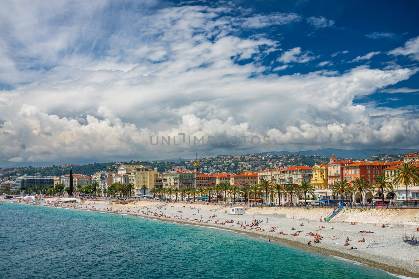 Panoramic view of Nice, France by vladispas