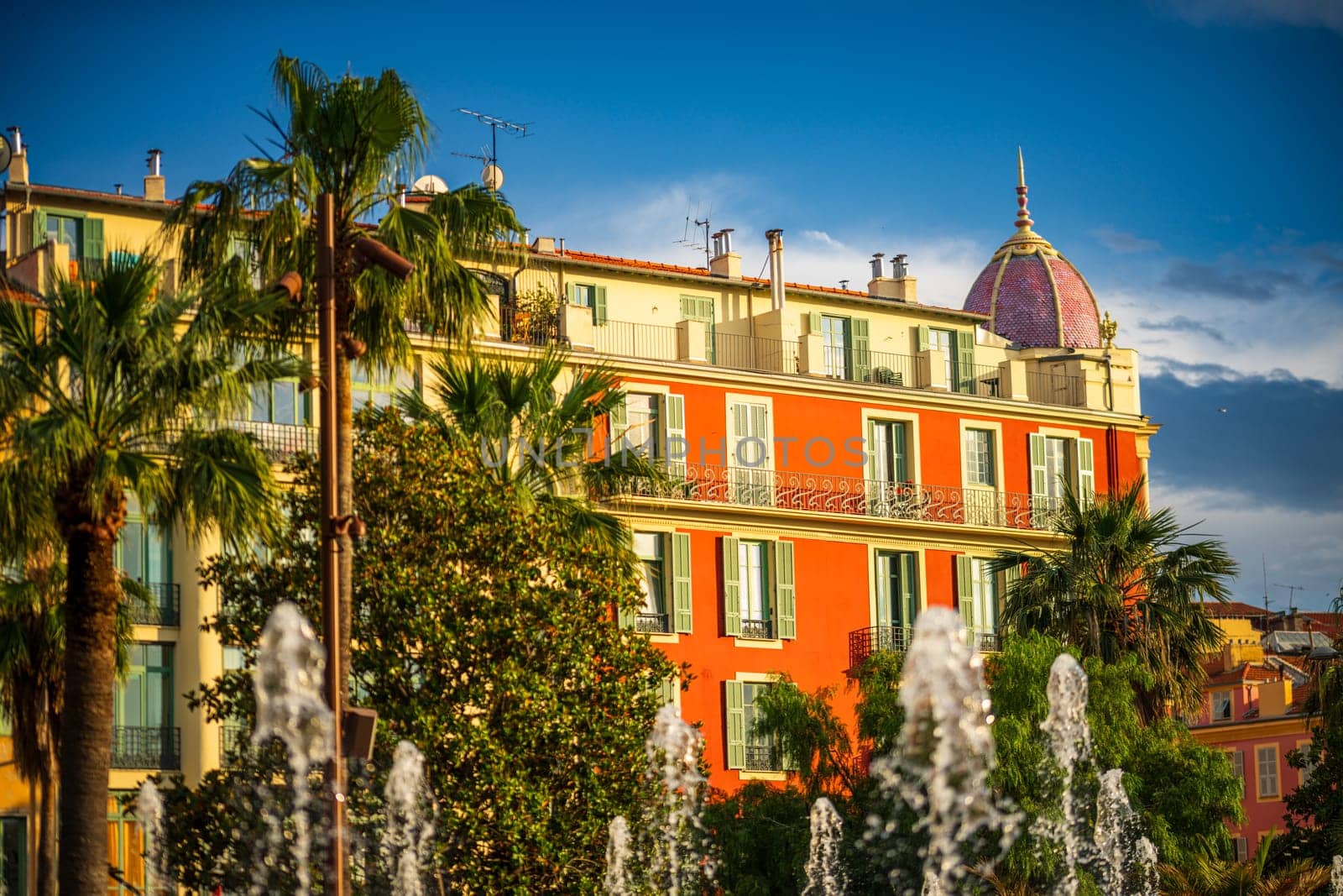 Iconic landmarks of Nice, France by vladispas