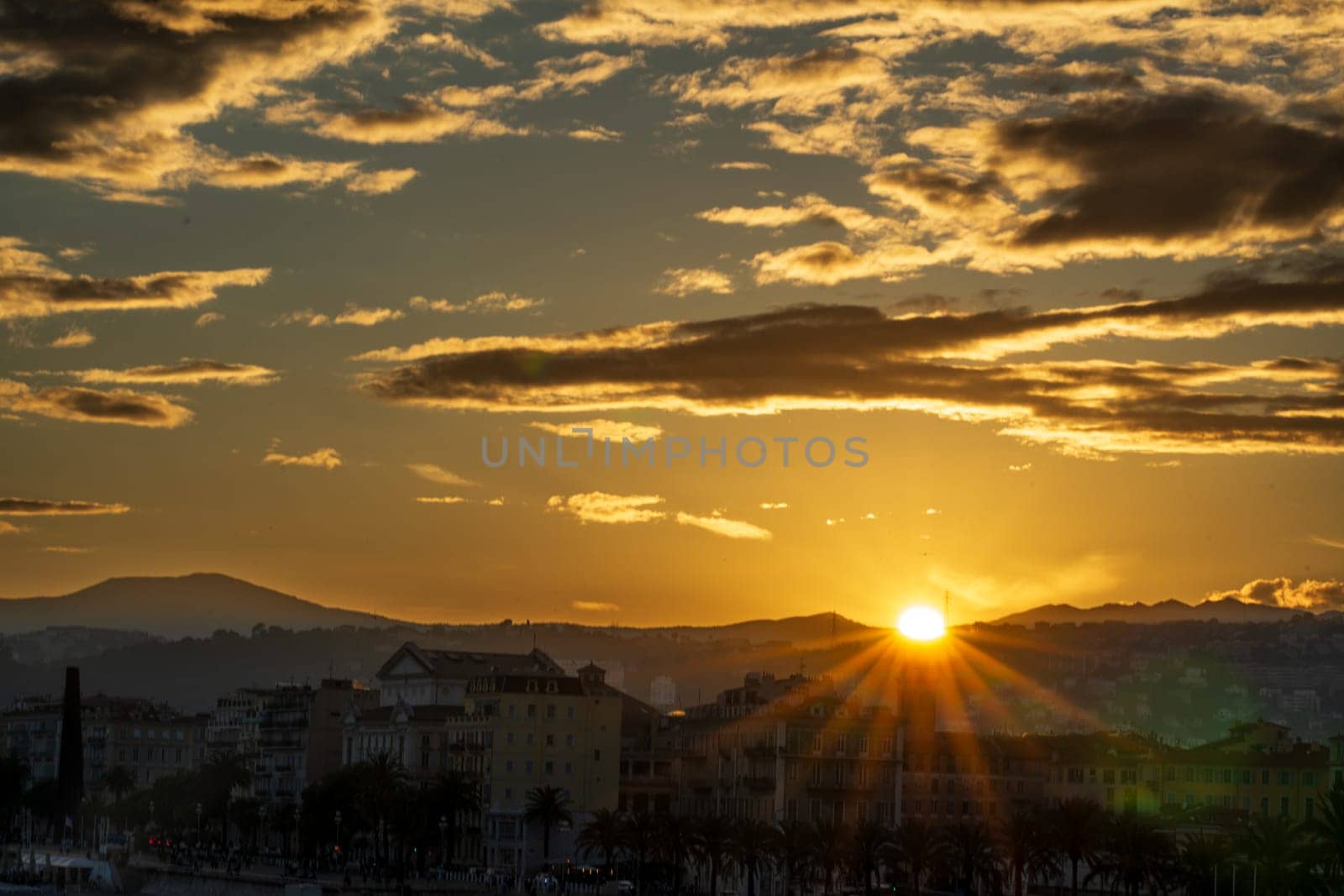 Panoramic view of Nice, France by vladispas