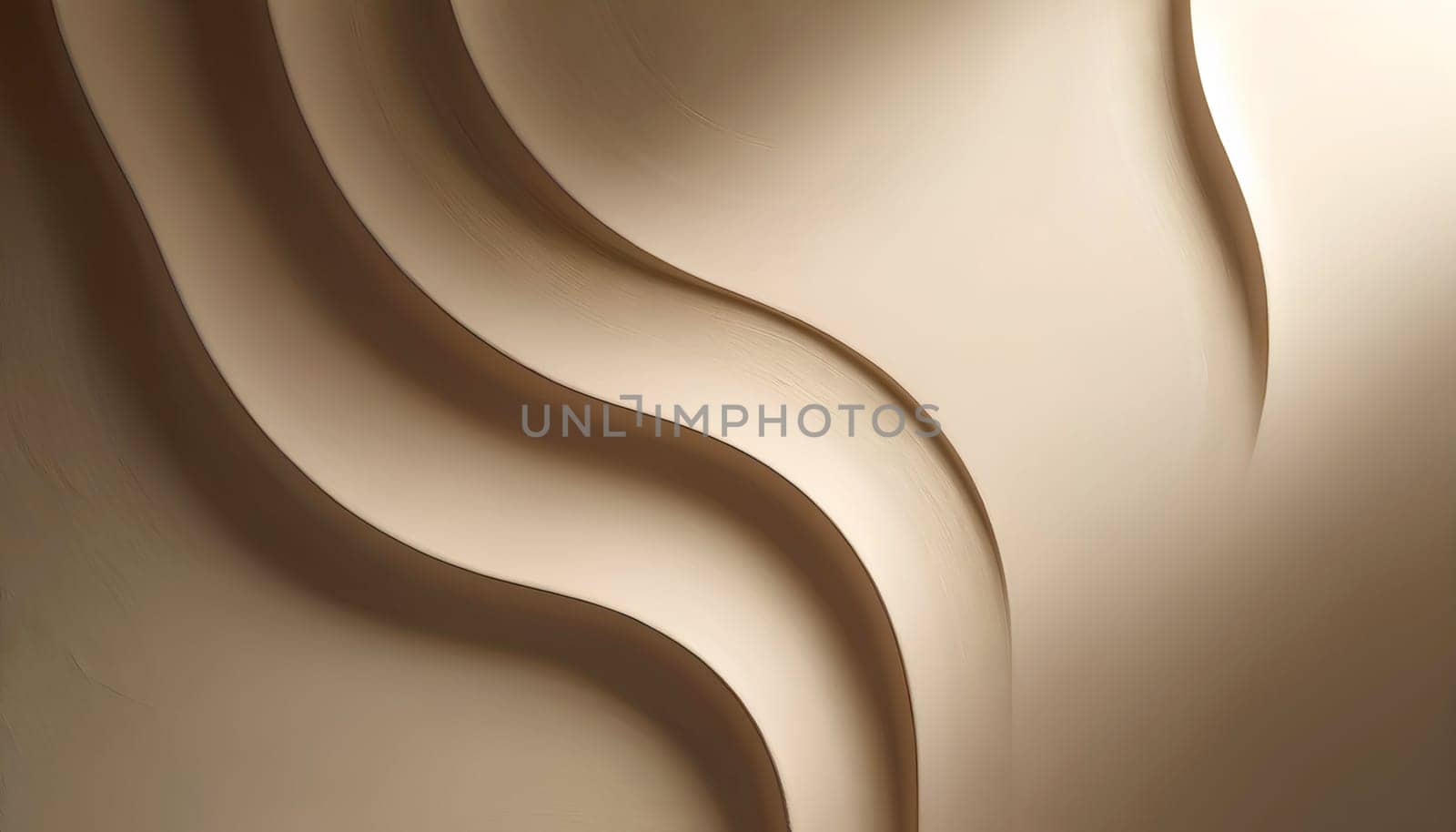 beige elegant texture of decorative plaster with waves by Annado