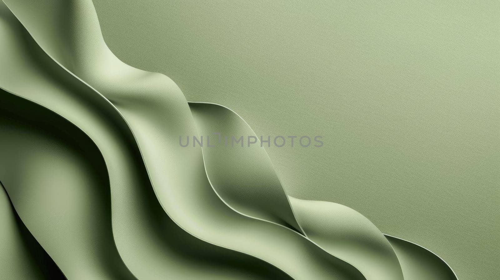 Olive green minimal abstract waves background AIG51A.