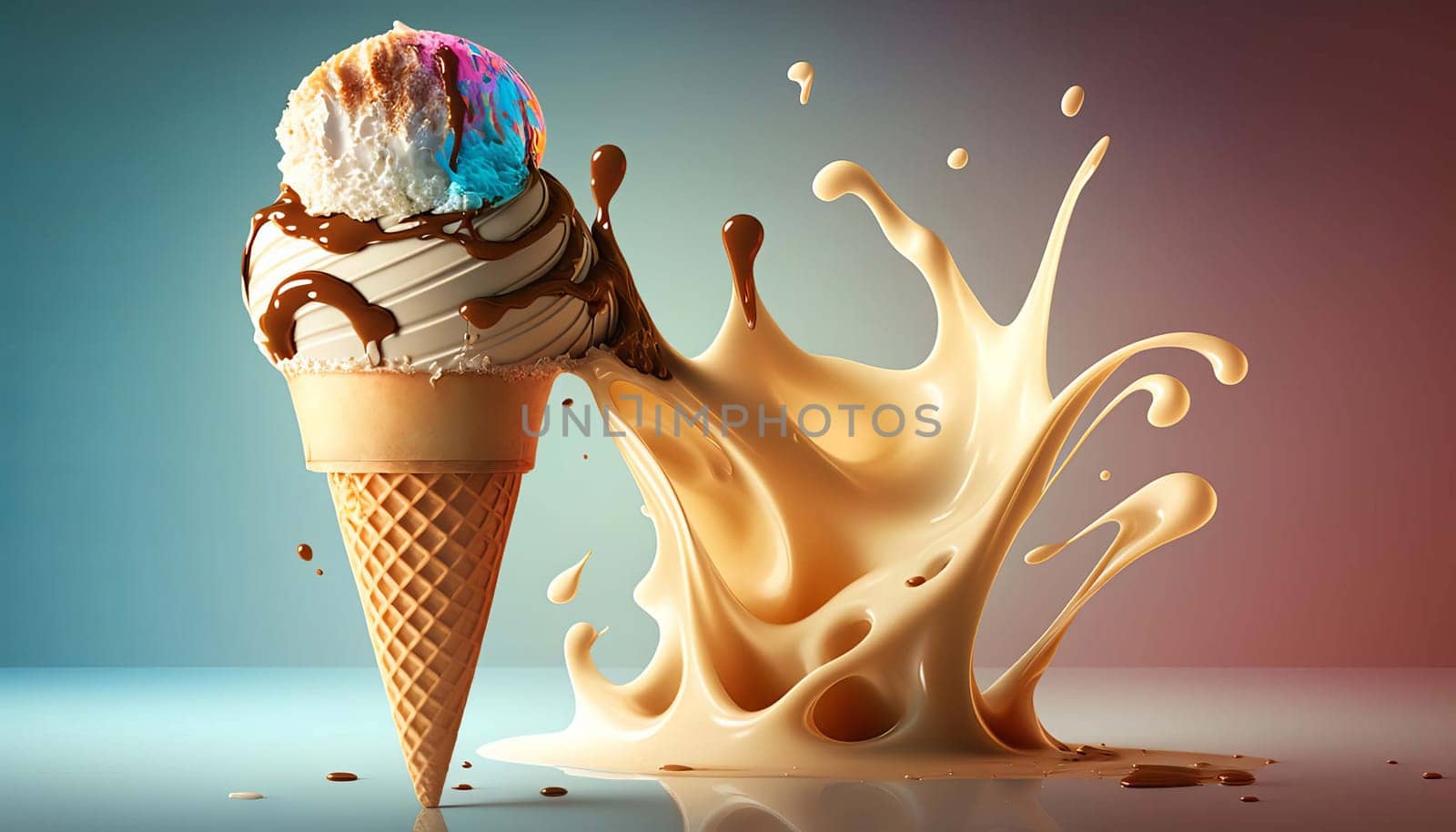 Ice cream is very nice. Generative AI, by mila1784