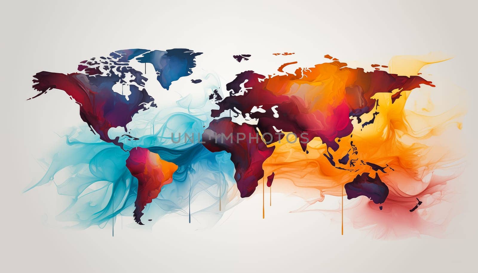 World map - abstract background by Nadtochiy