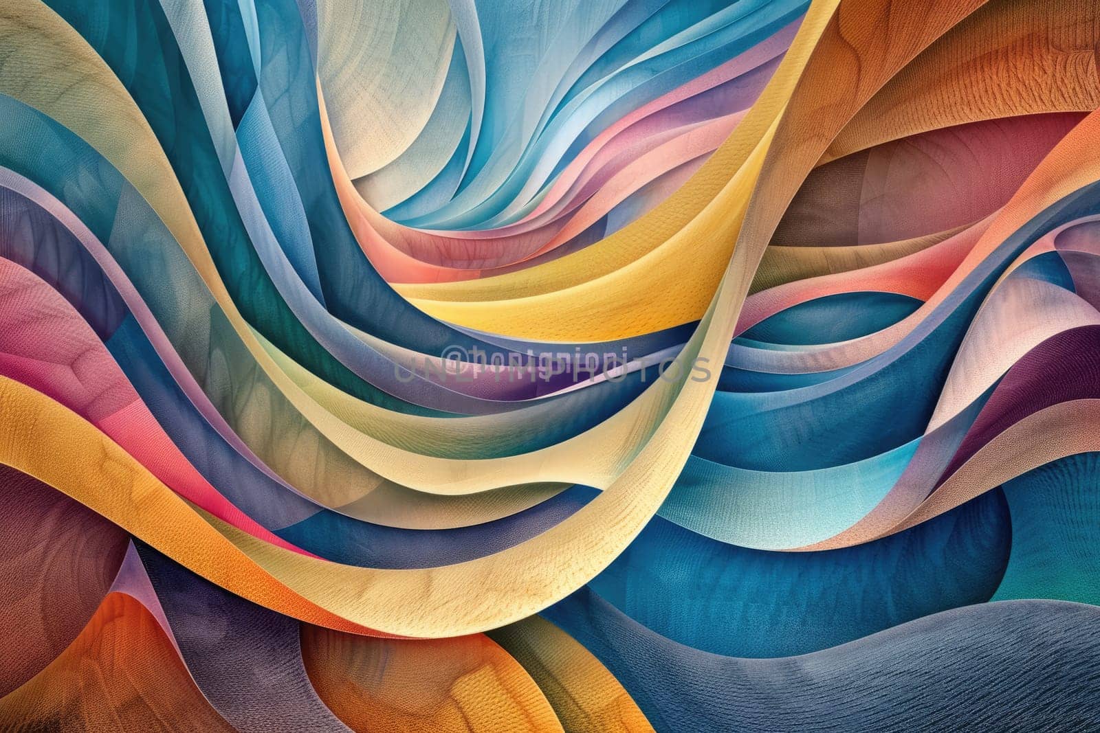Colorful abstract painting with a wood grain texture. AIG51A.