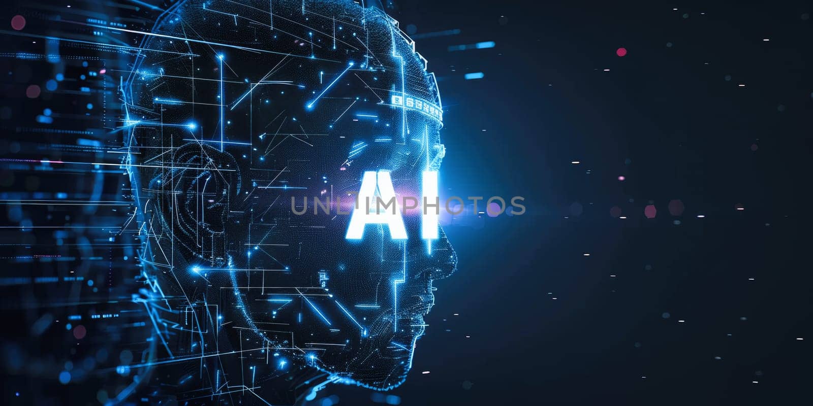 Interact with AI artificial intelligence brain processor in concept of AI artificial intelligence engineering, big data and AI machine learning to use generative AI for business support. LLMs