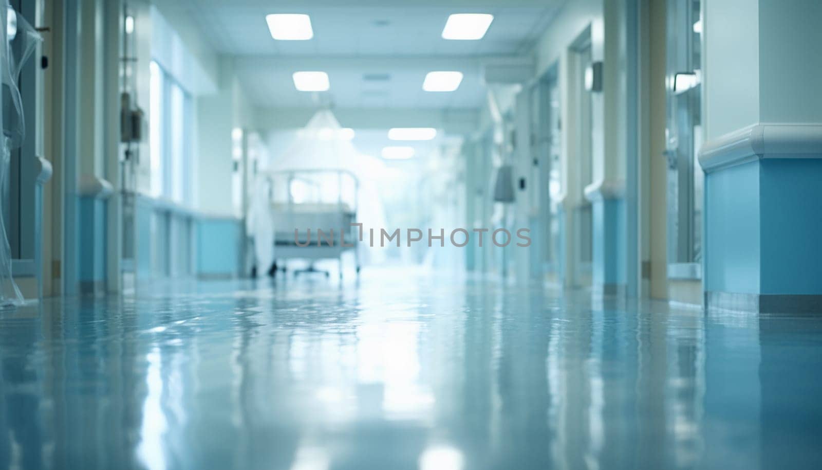 Abstract blurred background hospital. High quality photo