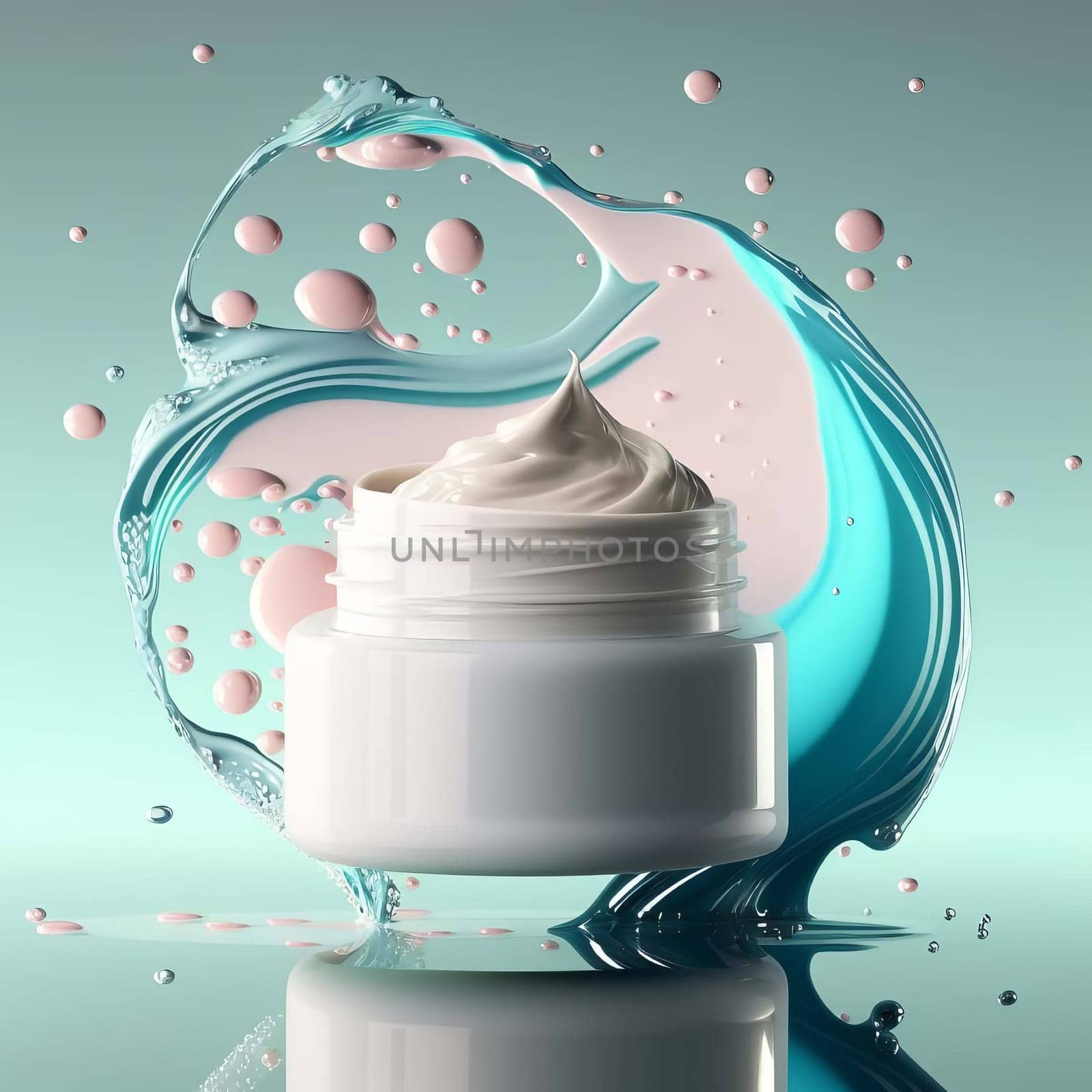 Spa Moisturizing Face Cream. Generative AI, by mila1784