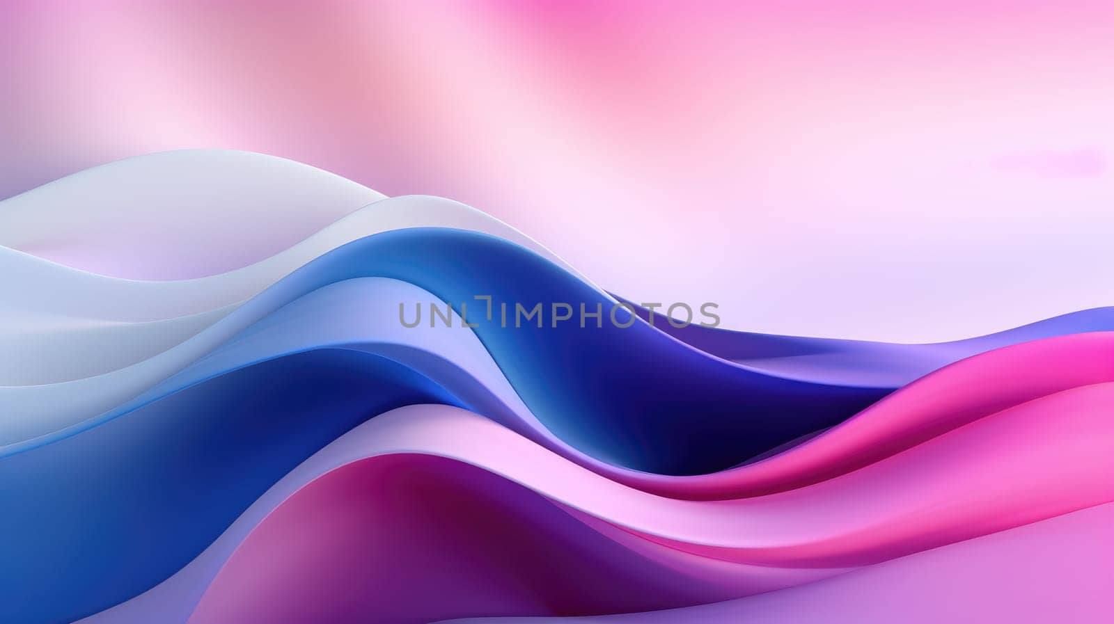 Abstract wavy pattern in vibrant pink and purple hues. Abstract artwork with colorful waves that appear to be flowing and swirling across the background. Dynamic background for modern design. AIG35.