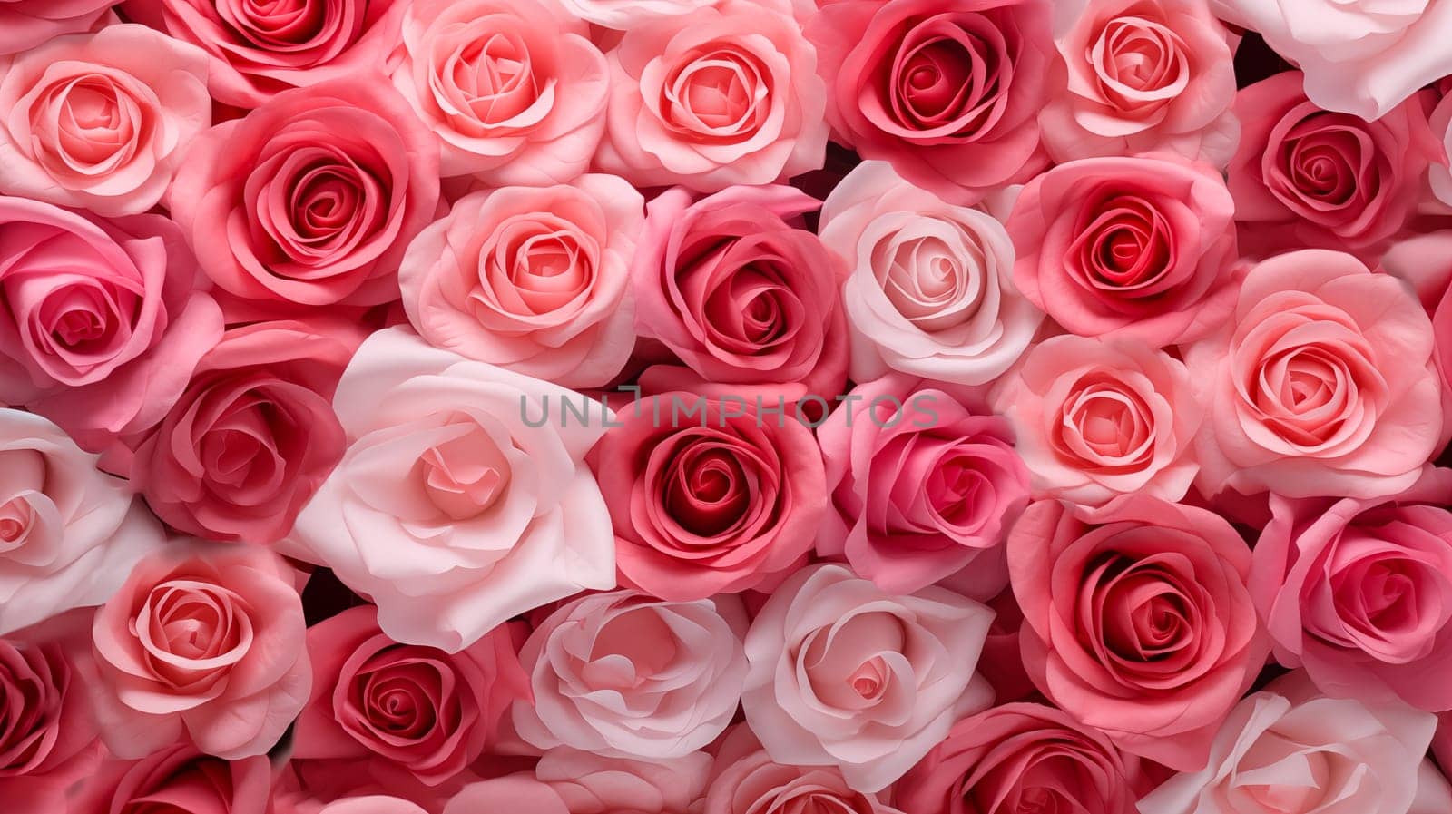 Background of Mixed Roses for Valentine’s Day by dimol