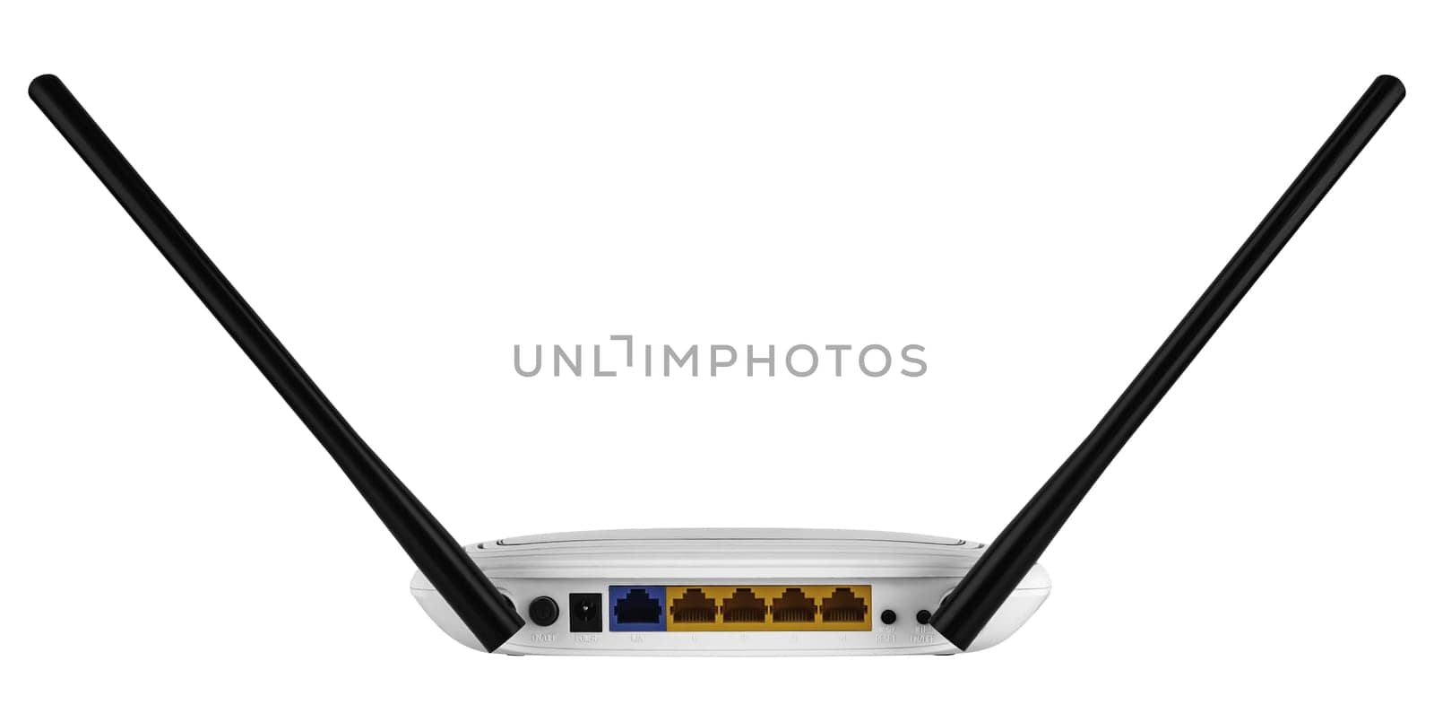 Wi-Fi network router, on a white background in isolation by A_A