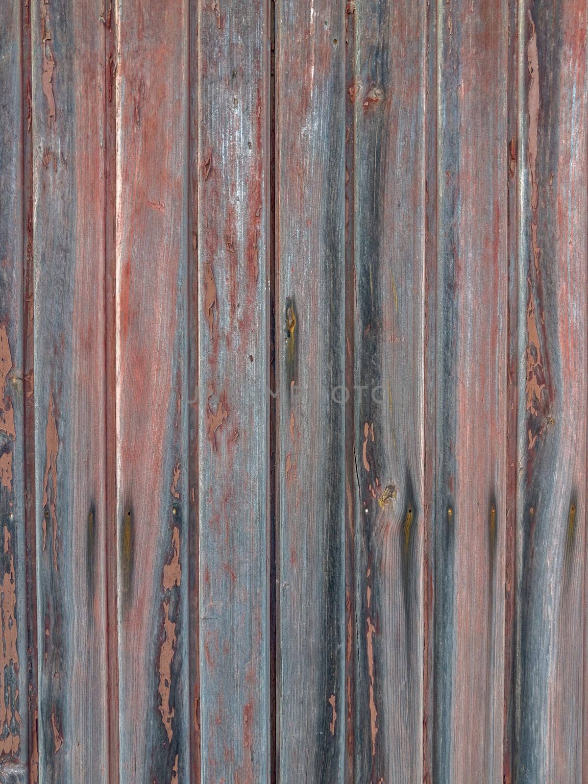 Red painted old wooden wall by homydesign