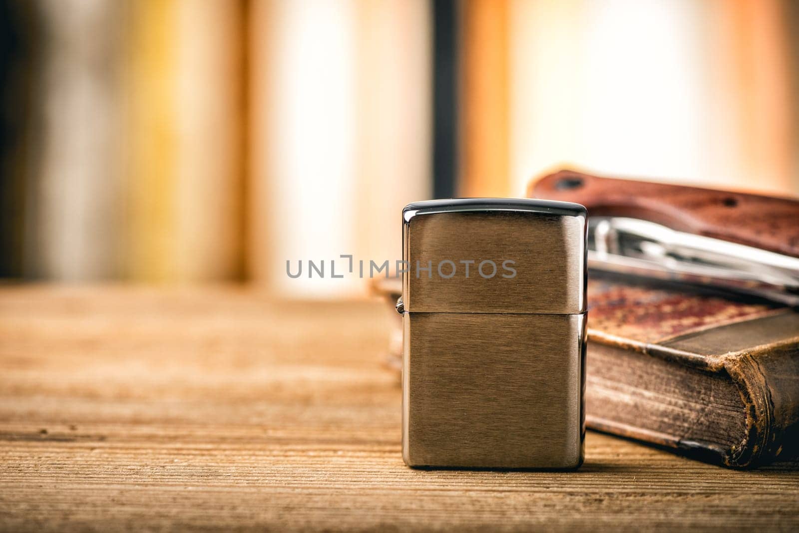 Brushed chrome lighter with windproof. One of everyday carry item for men. 