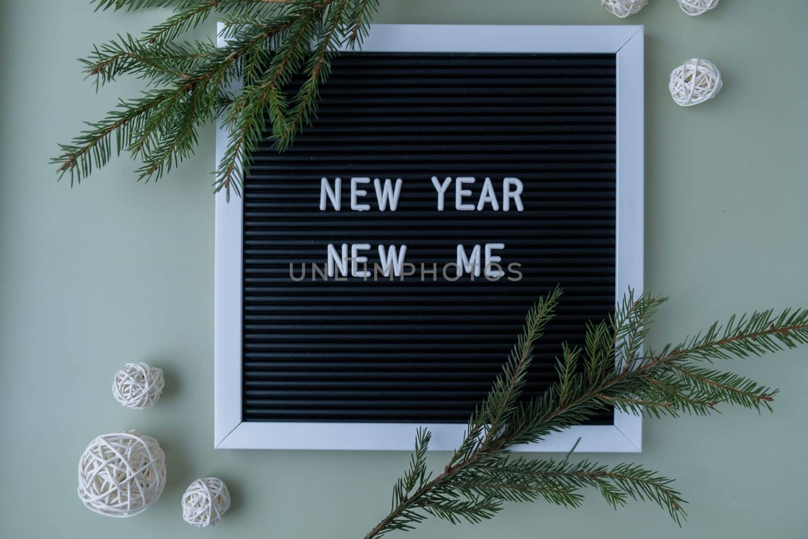 Motivational saying NEW YEAR NEW ME. Goals setting concept. Strategy for self development improvement. Inspirational Planning better healthier life. Visual by anna_stasiia