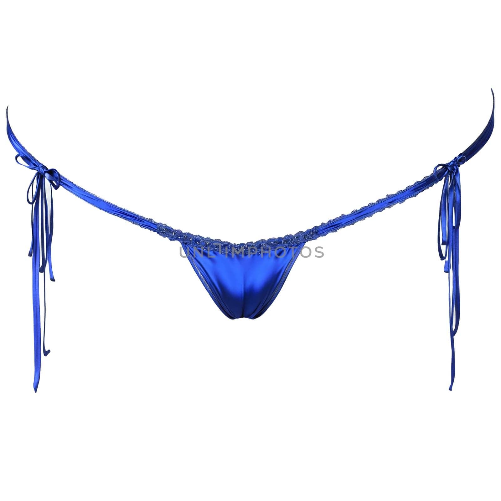 Blue Silk G String A pair of blue silk G string with a luxurious by panophotograph
