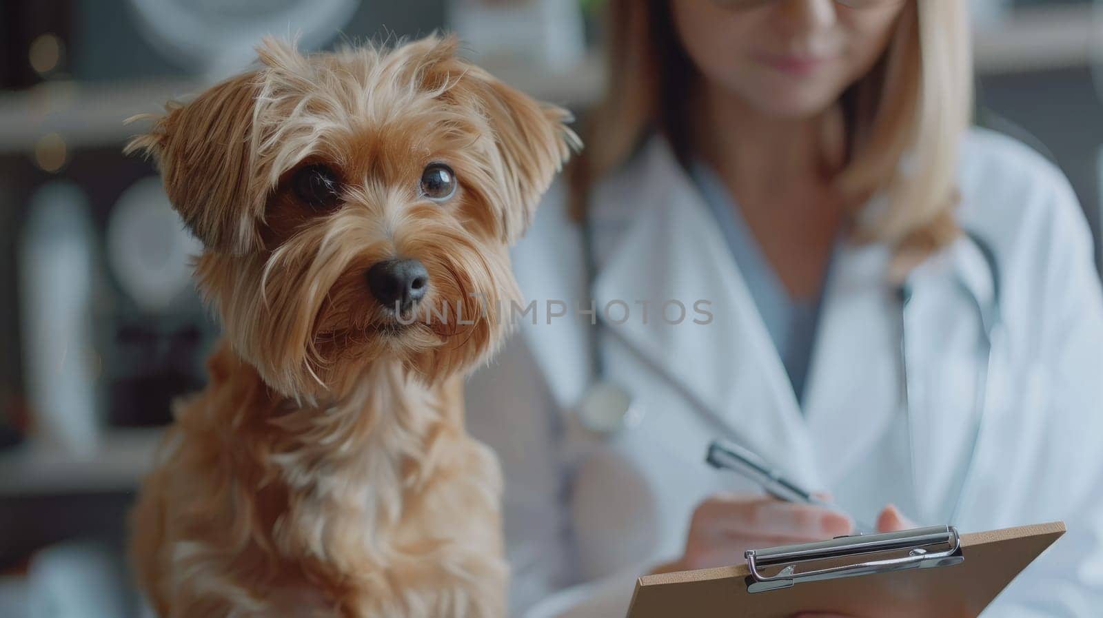 Veterinarian with a dog, Pet care, Animal pet health checkup, Pet health care and animals concept.