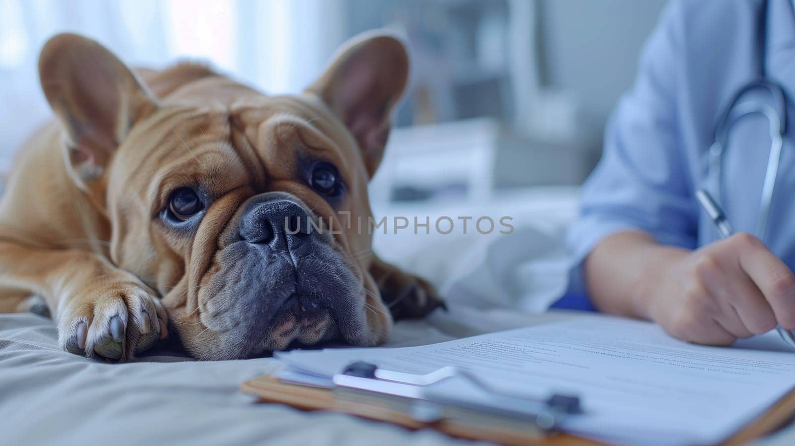 Veterinarian with a dog, Pet care, Animal pet health checkup, Pet health care and animals concept.