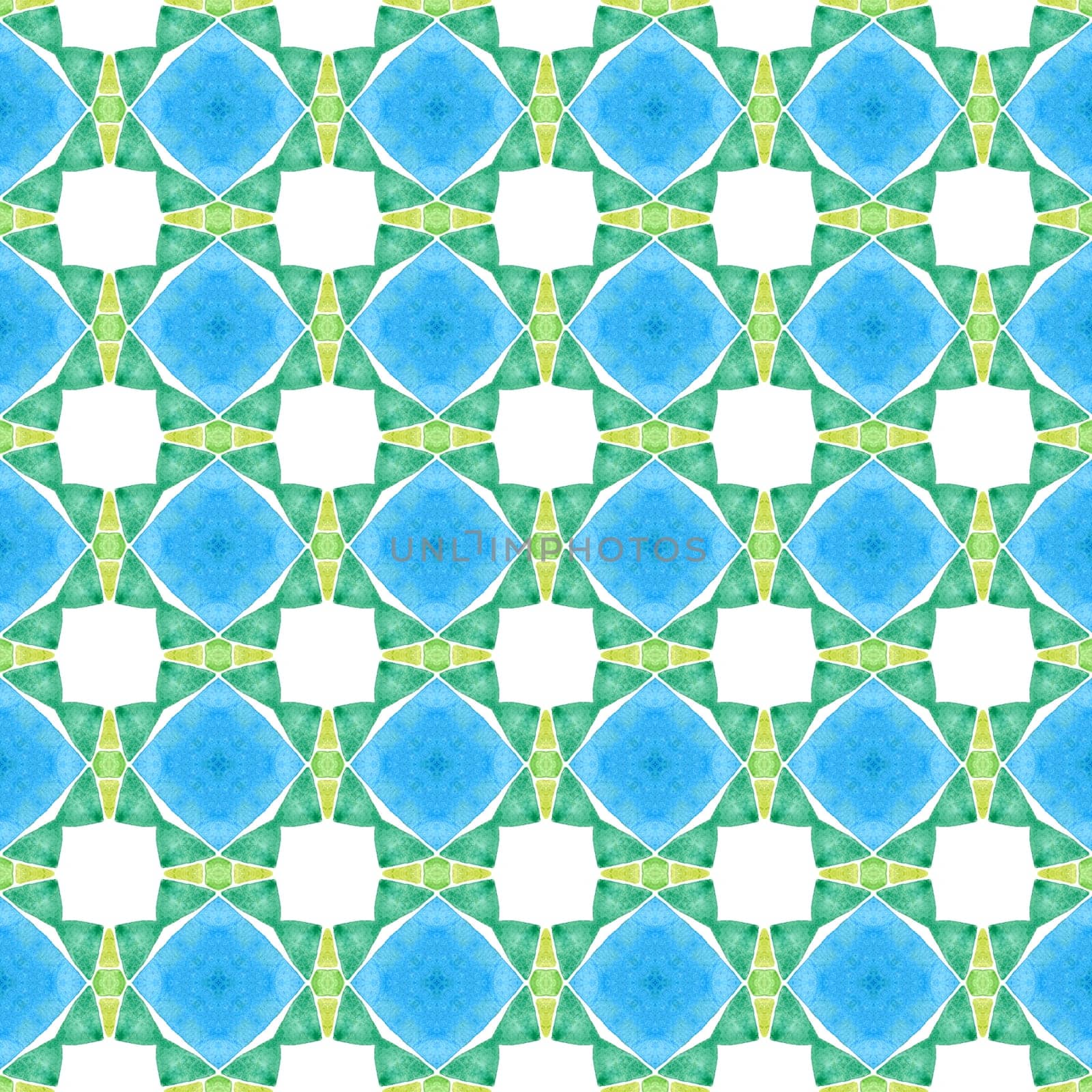 Oriental arabesque hand drawn border. Green bewitching boho chic summer design. Textile ready amusing print, swimwear fabric, wallpaper, wrapping. Arabesque hand drawn design.
