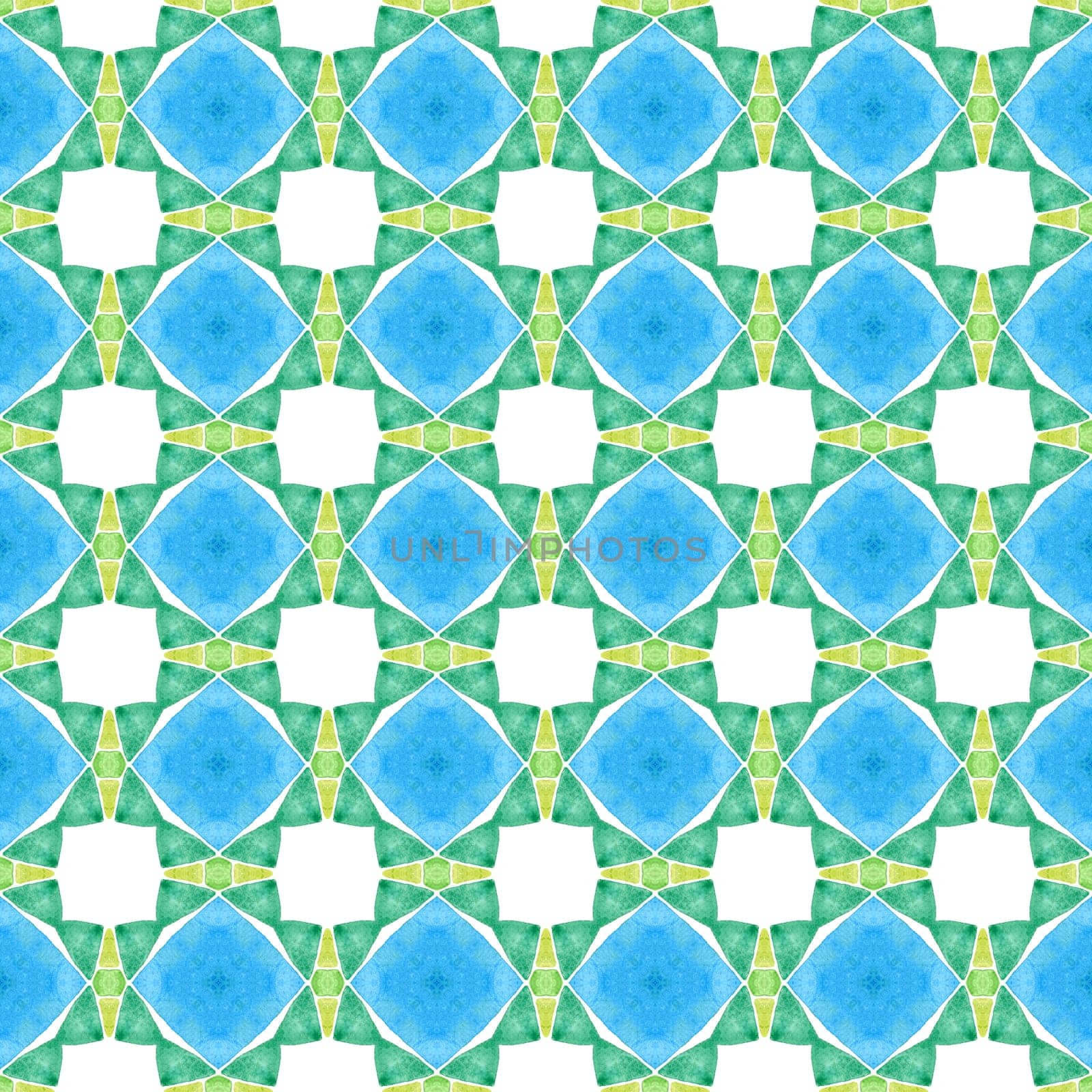 Oriental arabesque hand drawn border. Green bewitching boho chic summer design. Textile ready amusing print, swimwear fabric, wallpaper, wrapping. Arabesque hand drawn design.