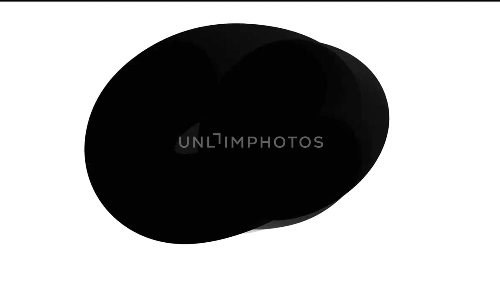 Black blot Editing Video transitions 3d render by Zozulinskyi