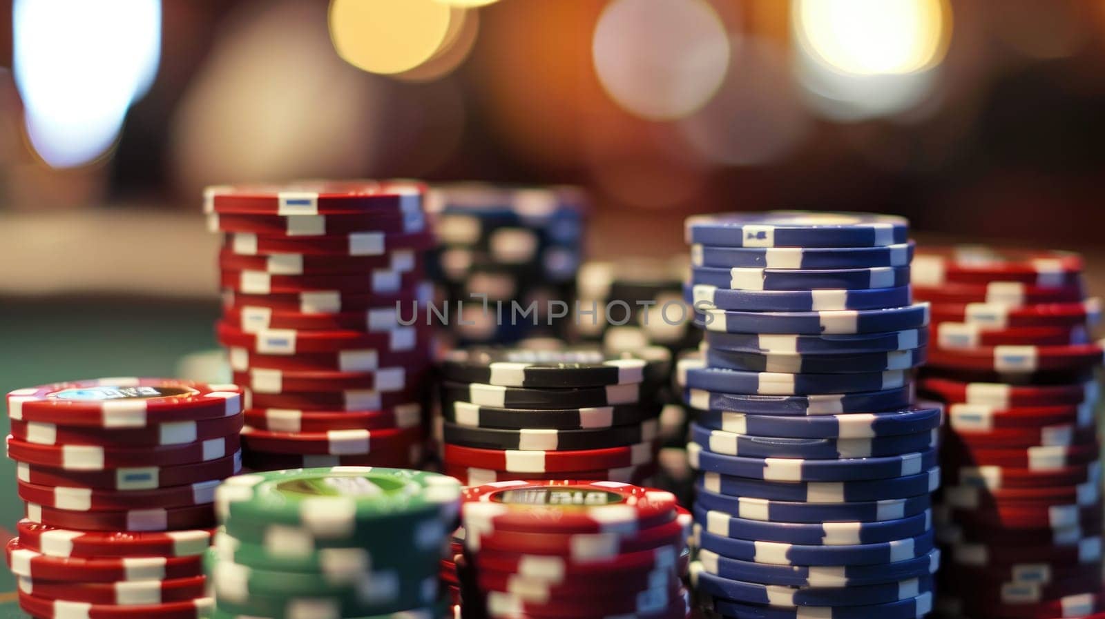 Concept of poker game, Casino party and casino web banner background.