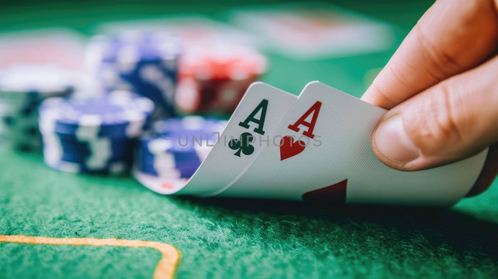 Concept of poker game, Casino party and casino web banner background by nijieimu