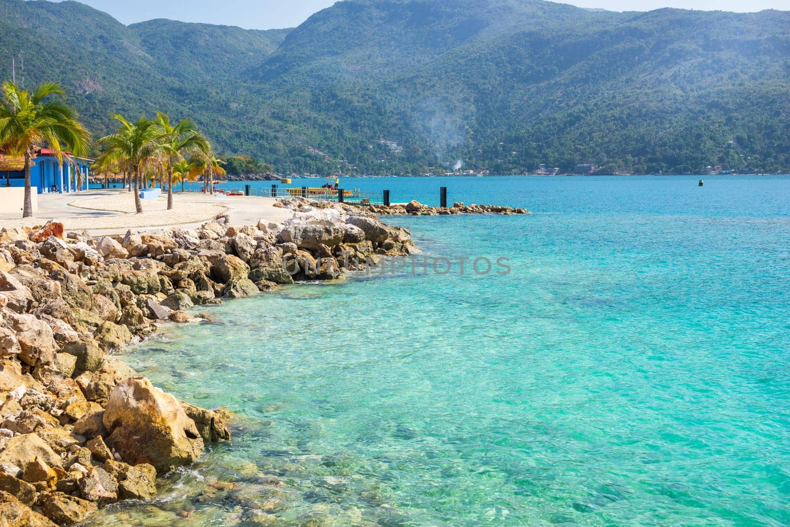Labadee exotic tropical beach, Haiti, Caribbean Sea
