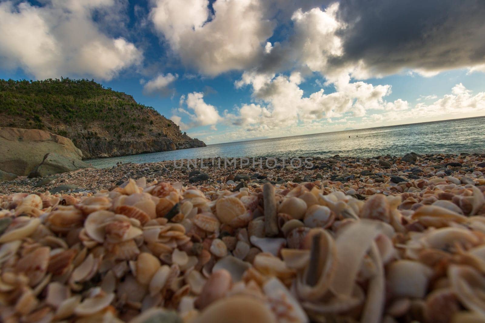 Peaceful beach in Saint Barthelemy (St. Barts, St. Barth) Caribbean