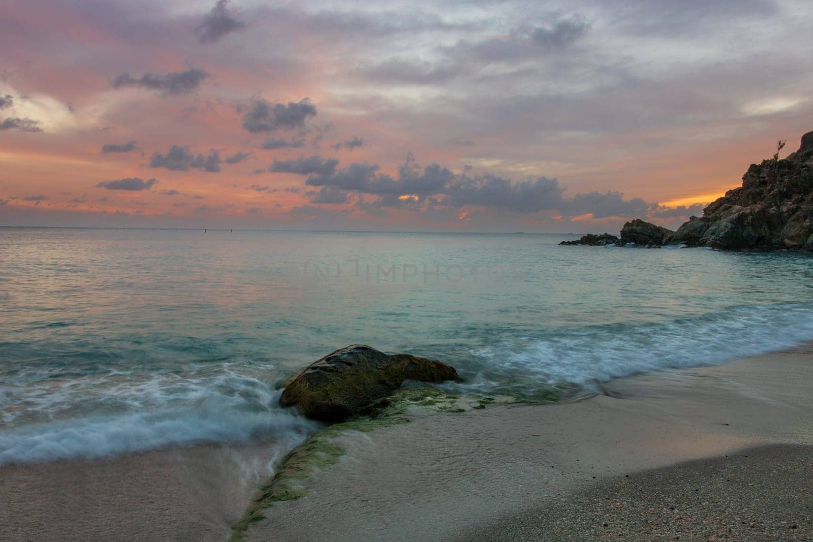 Peaceful beach in Saint Barthelemy (St. Barts, St. Barth) Caribbean by vladispas