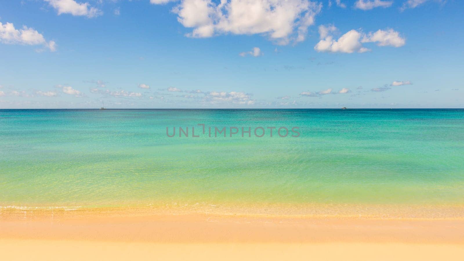 Barbados Island's Sandy Paradise Beach, Caribbean Island