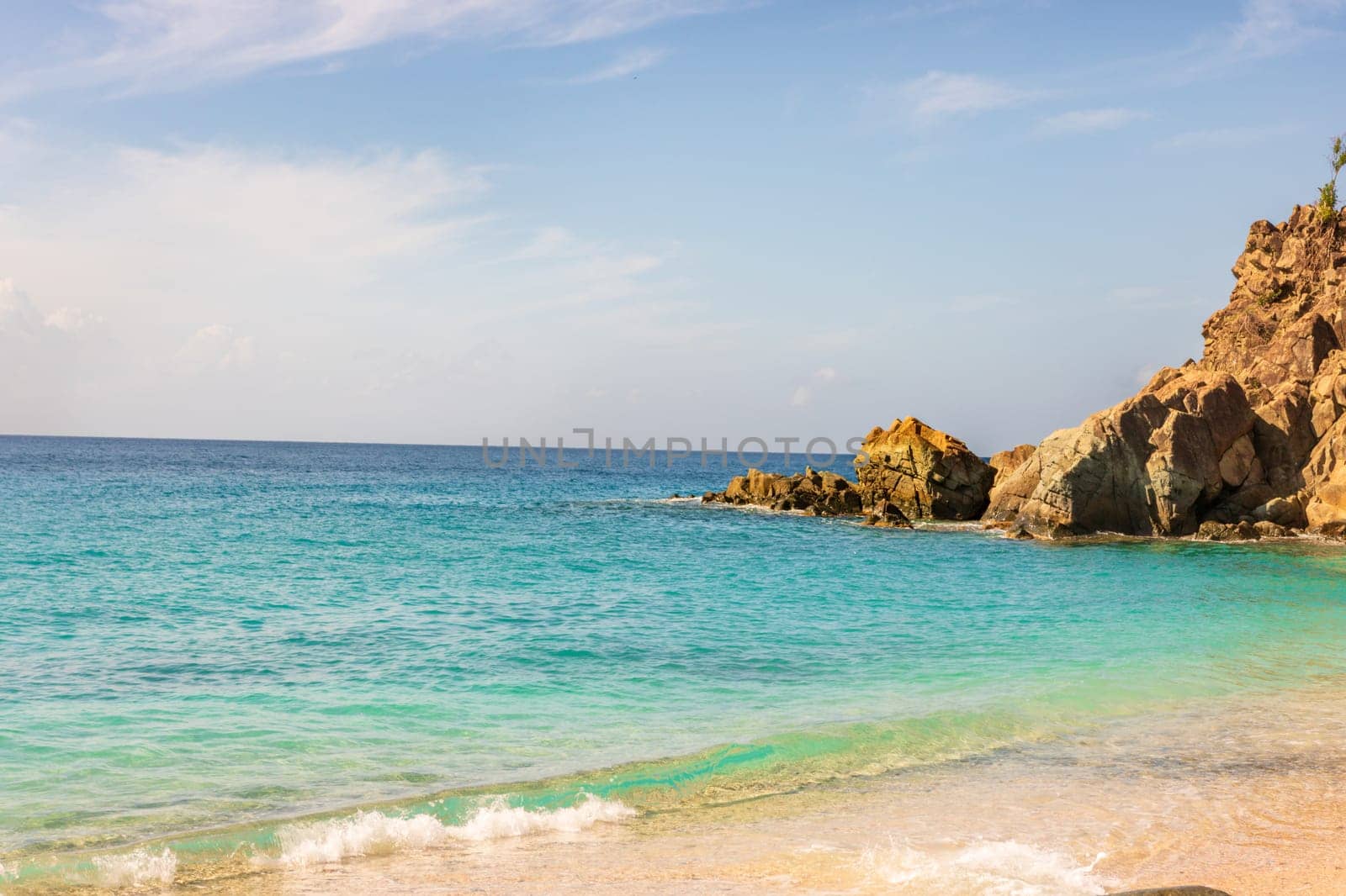 Peaceful beach in Saint Barthelemy (St. Barts, St. Barth) Caribbean by vladispas