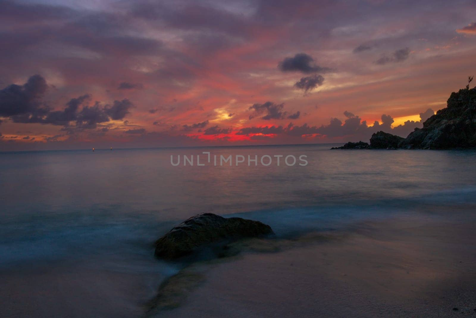 Peaceful beach in Saint Barthelemy (St. Barts, St. Barth) Caribbean