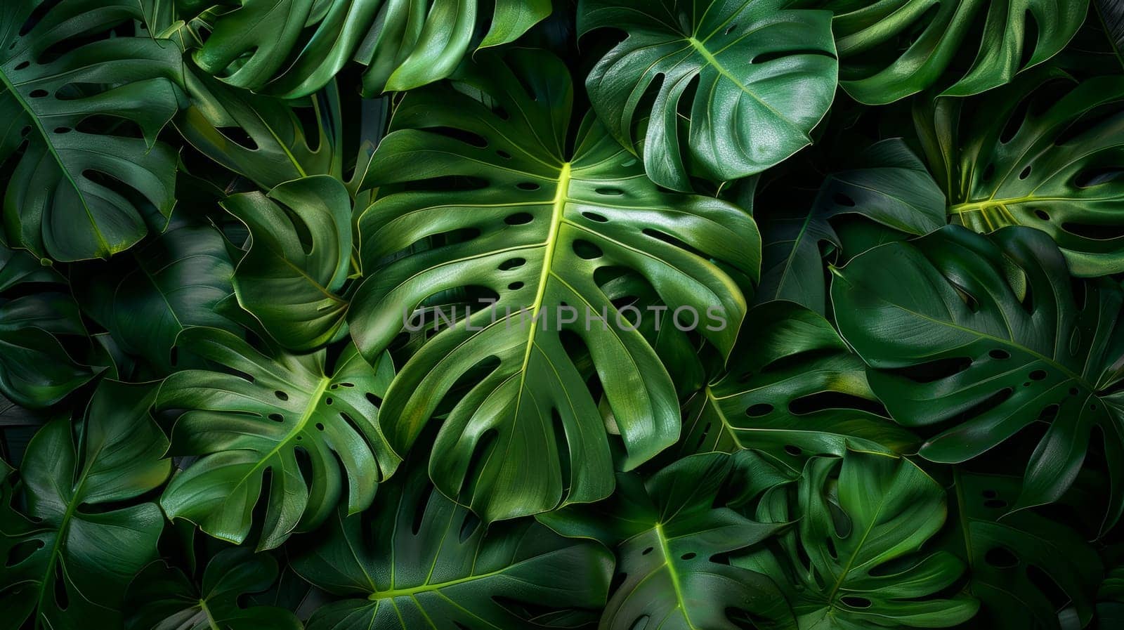 Monstera leafs background suitable for wallpaper or to represent as backdrop or mockup