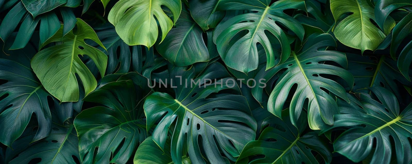 Monstera leafs background suitable for wallpaper or to represent as backdrop or mockup. by yom98