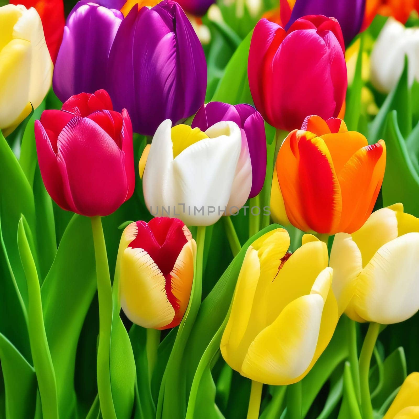 Realistic detailed colorful tulips buds set for content creation or decoration.,tulip flower multimedia background