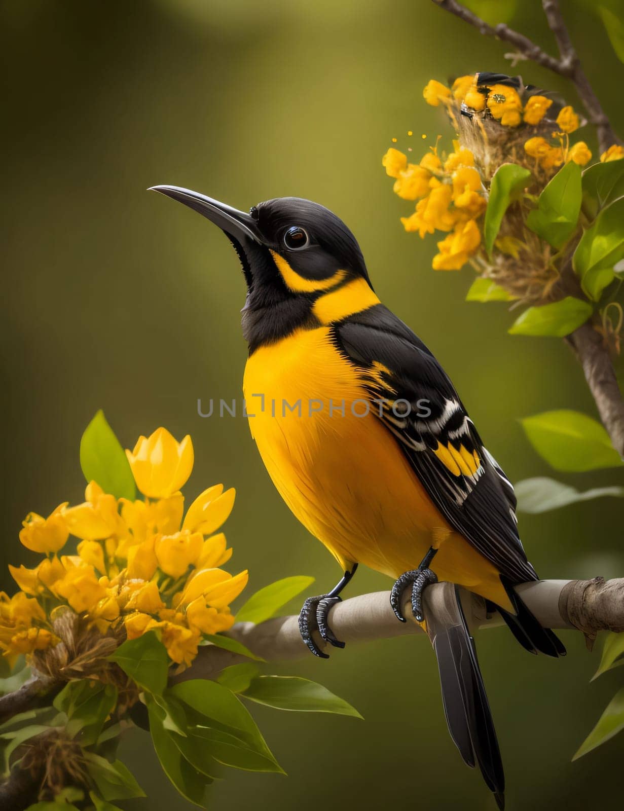 beautiful bird, with beautiful color with beautiful background for content creation and multimedia creation